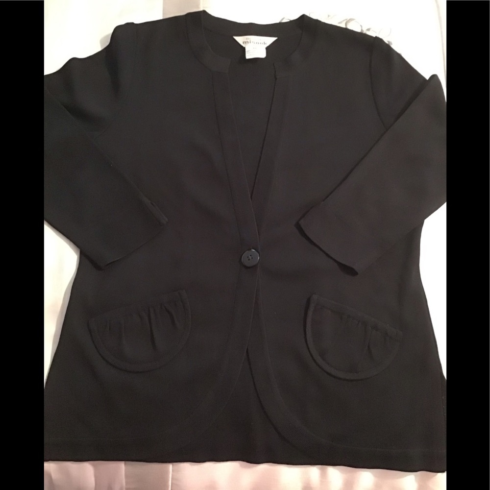 Misook exclusively one button knit cardigan,EUC